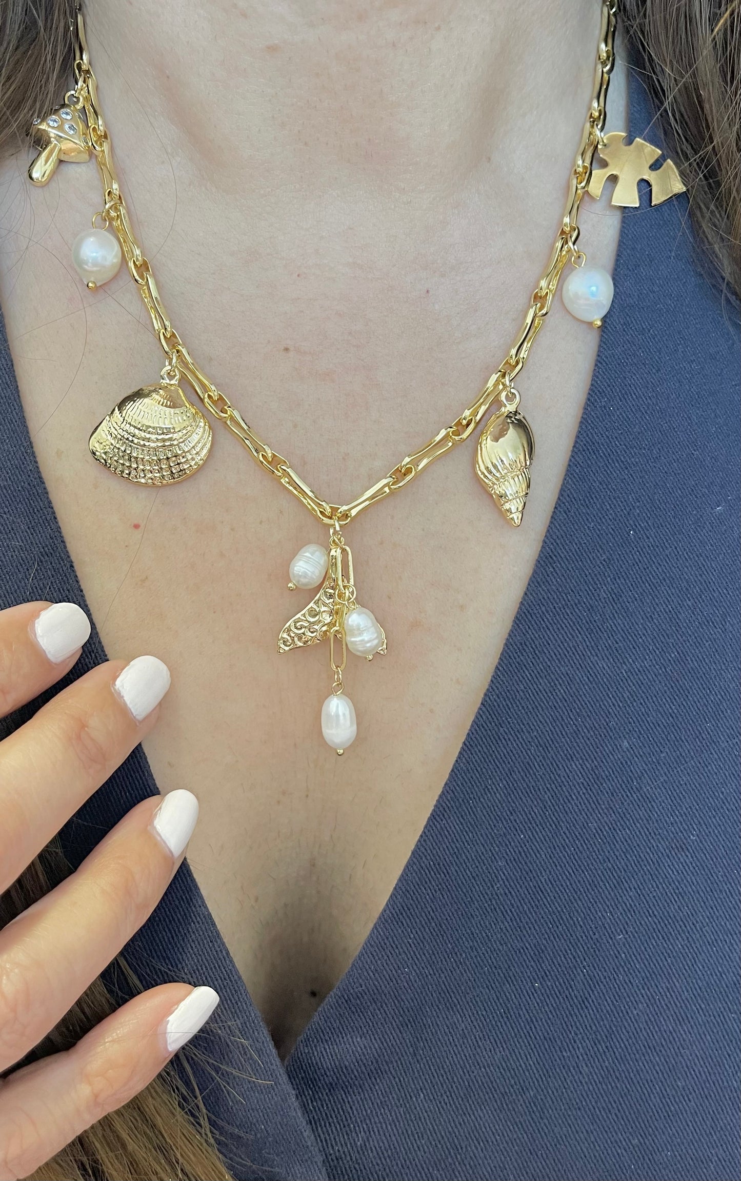 Marine multi-charms Necklace
