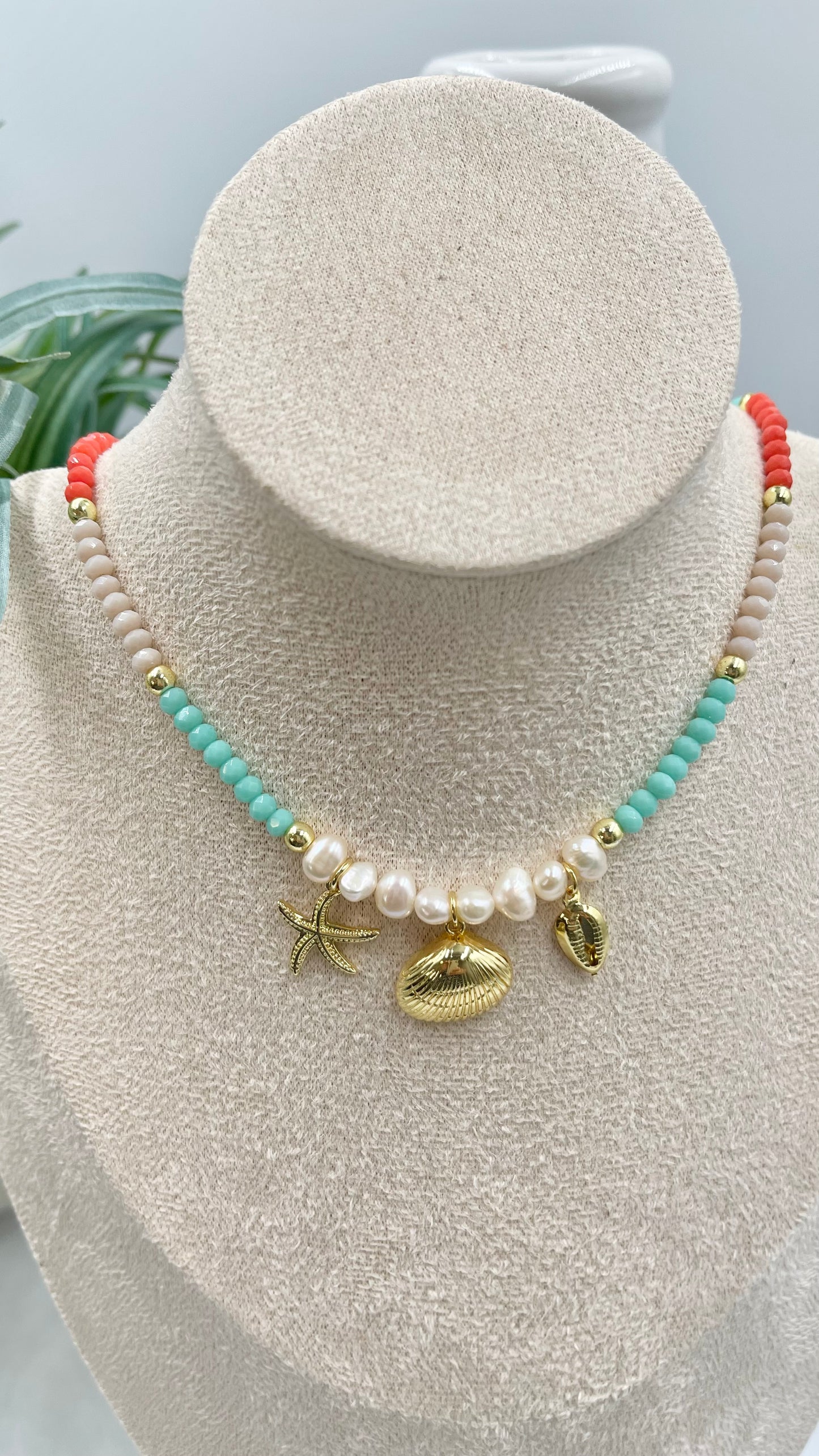 Marine three Charm Choker
