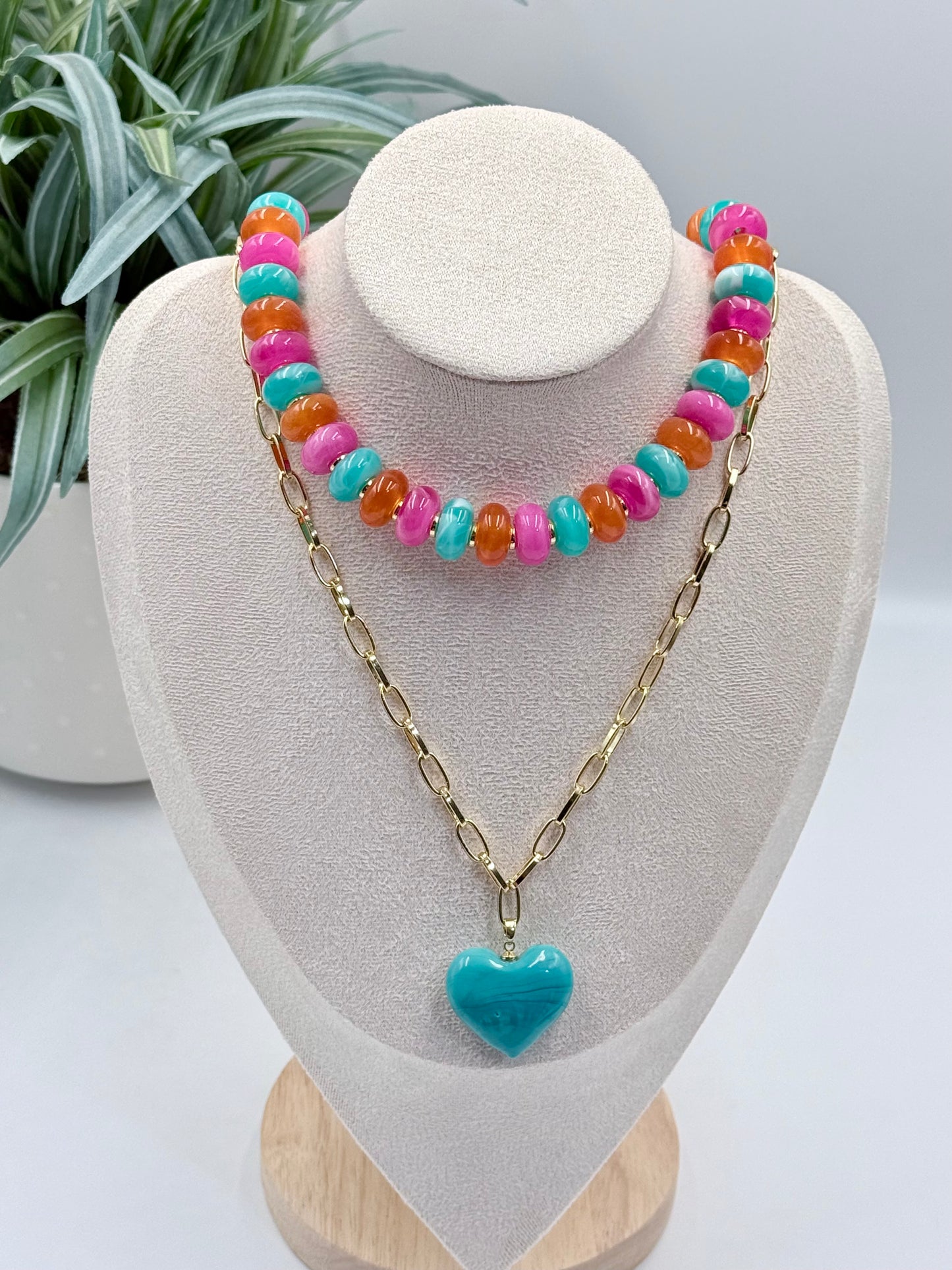 Vibrant Heart Necklace