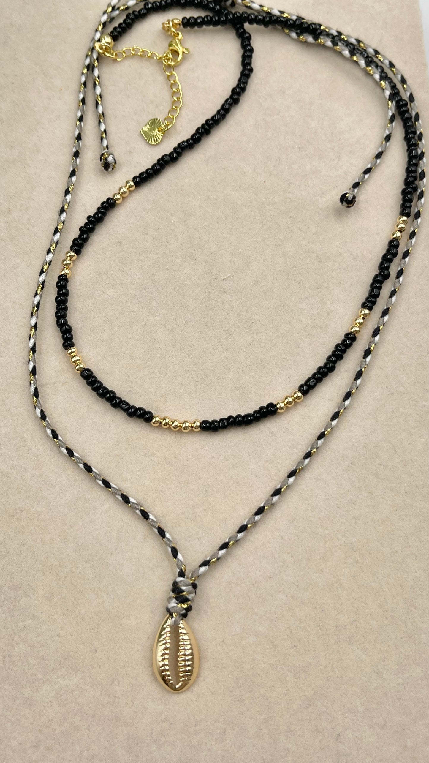 Shell Pendant Cord Necklace