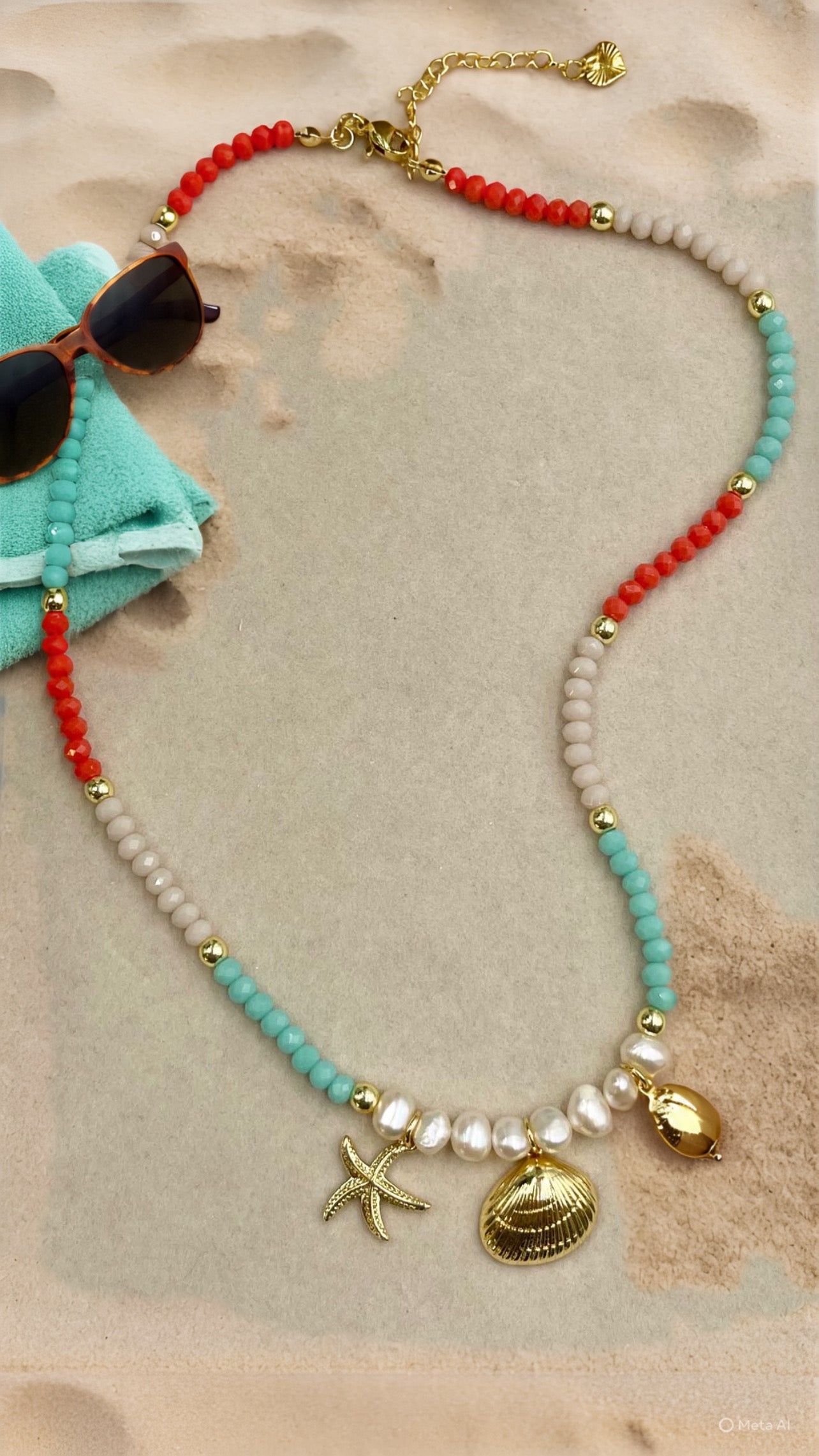 Marine three Charm Choker