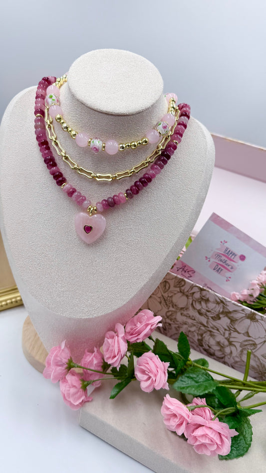 Pink Heart Necklace