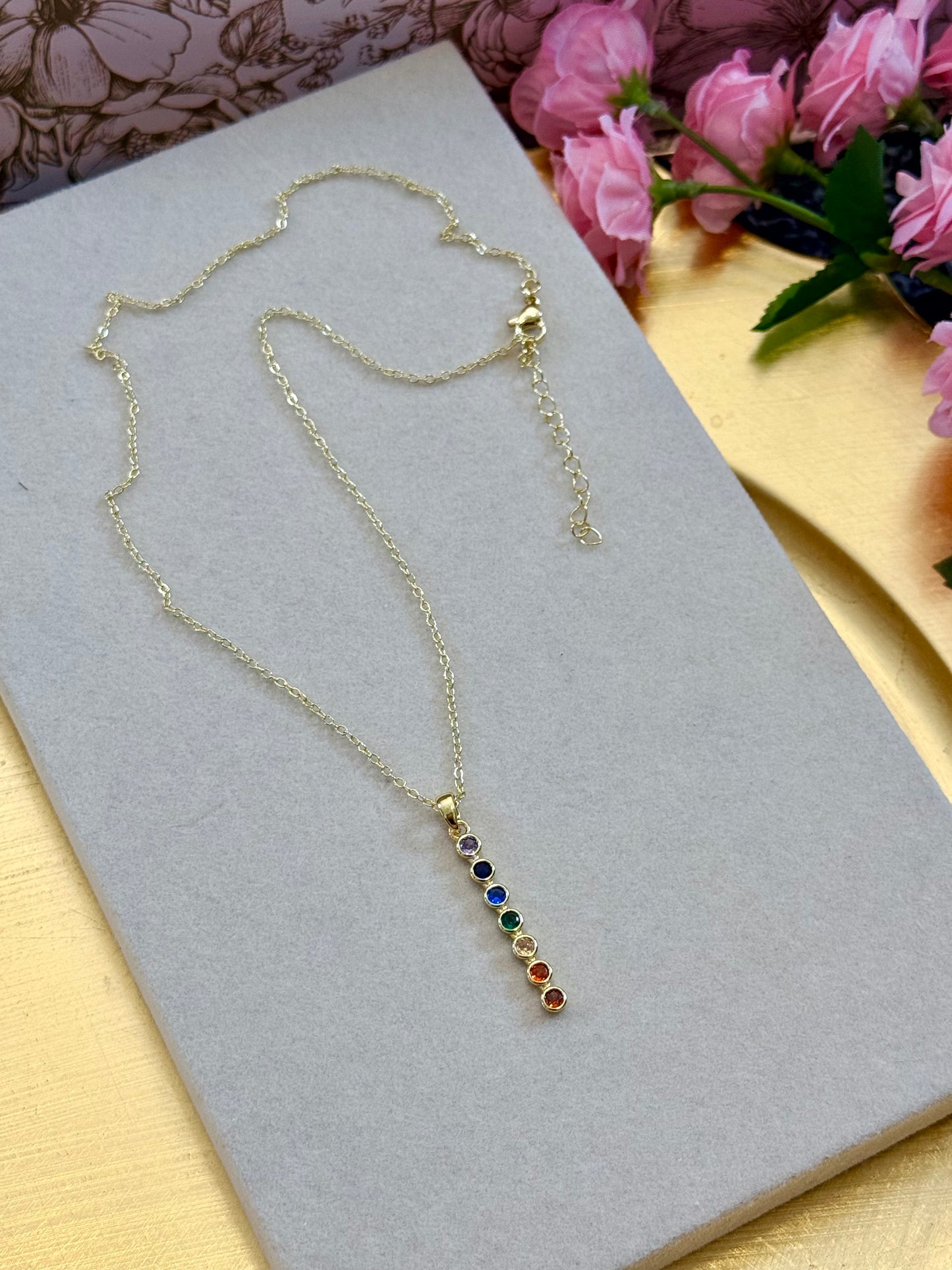 Rainbow Zircon Necklace