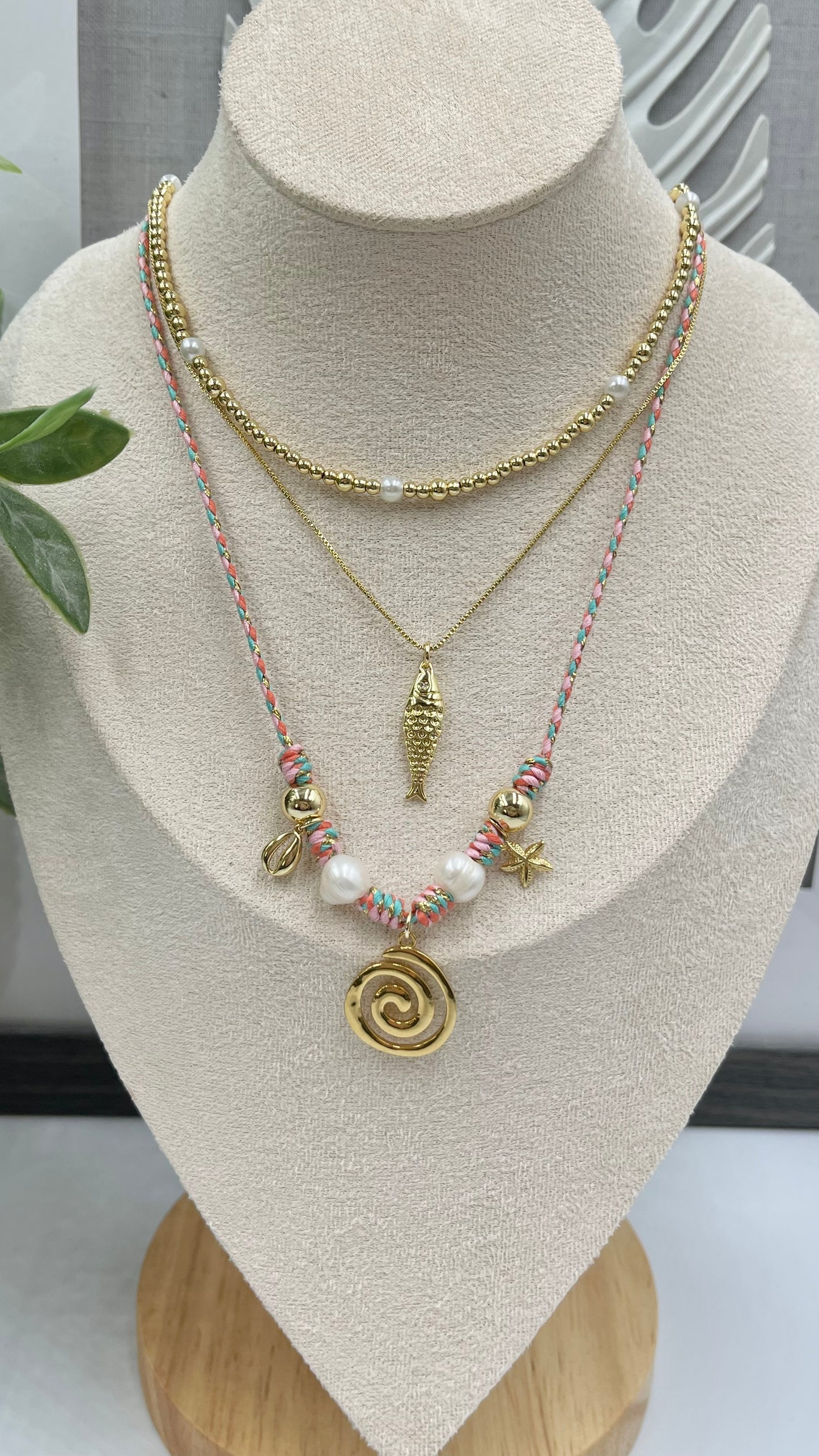 Summer vibes Cord Necklace