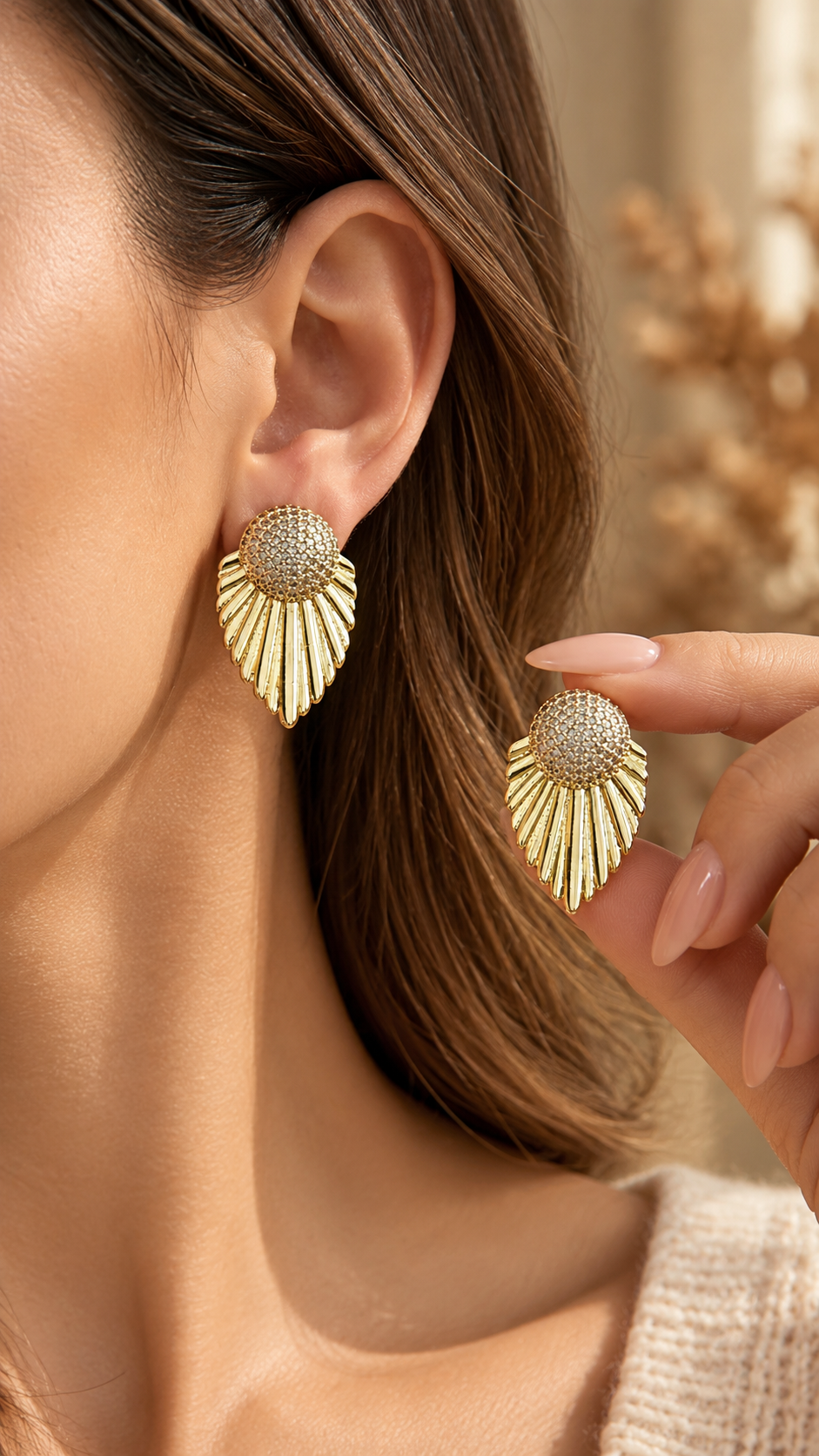 Shining Leaf Earings