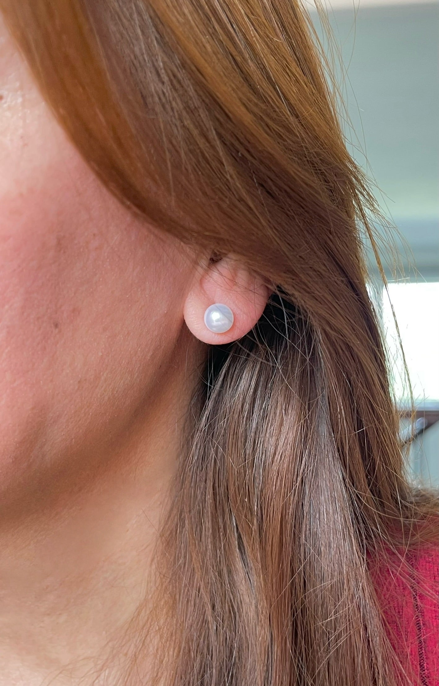 Doble Loop Pearl Earrings