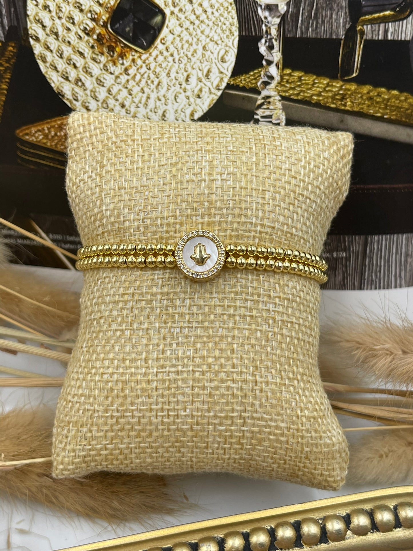 Golden Bead Bracelets