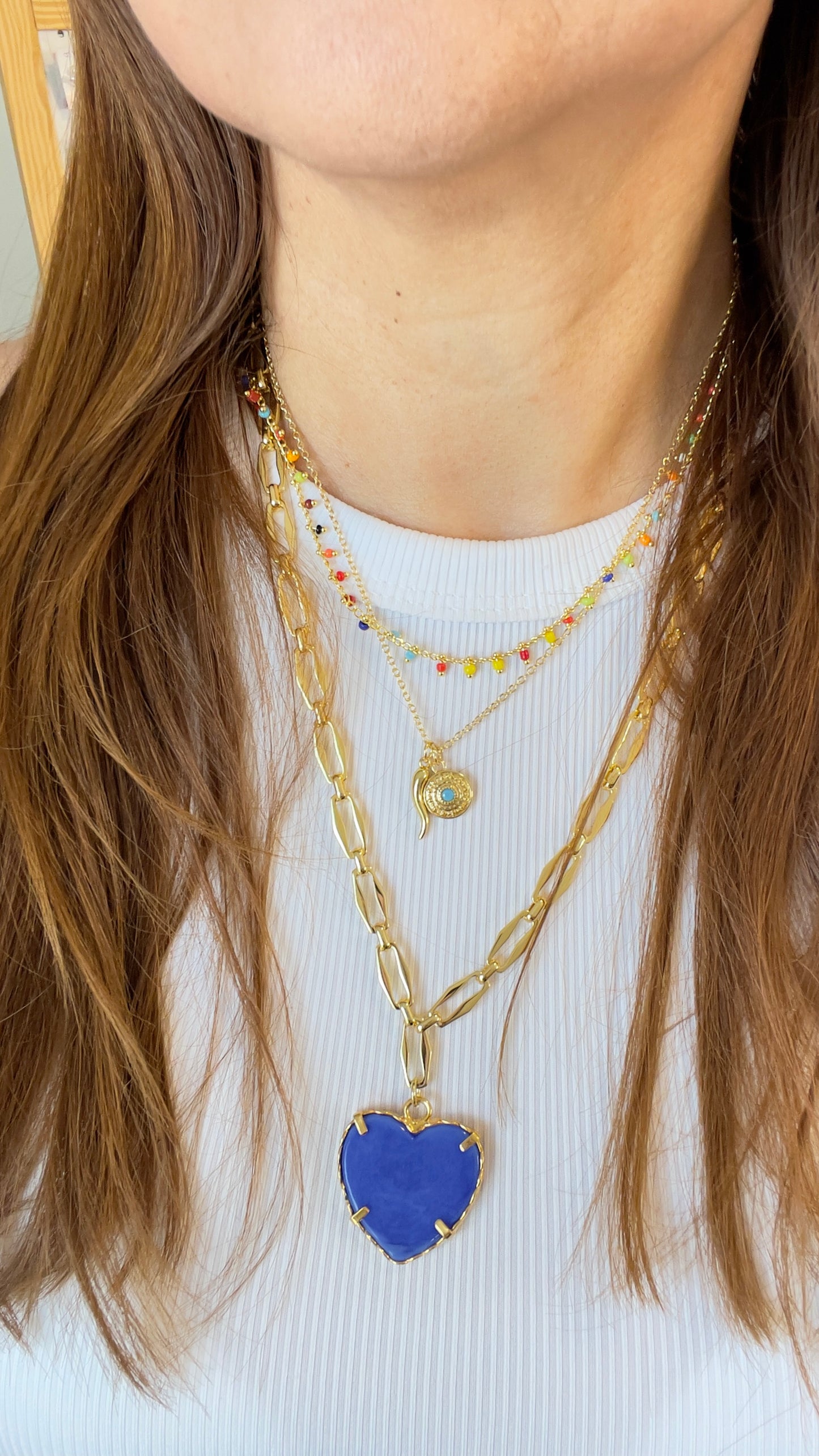 Glass Heart Necklace