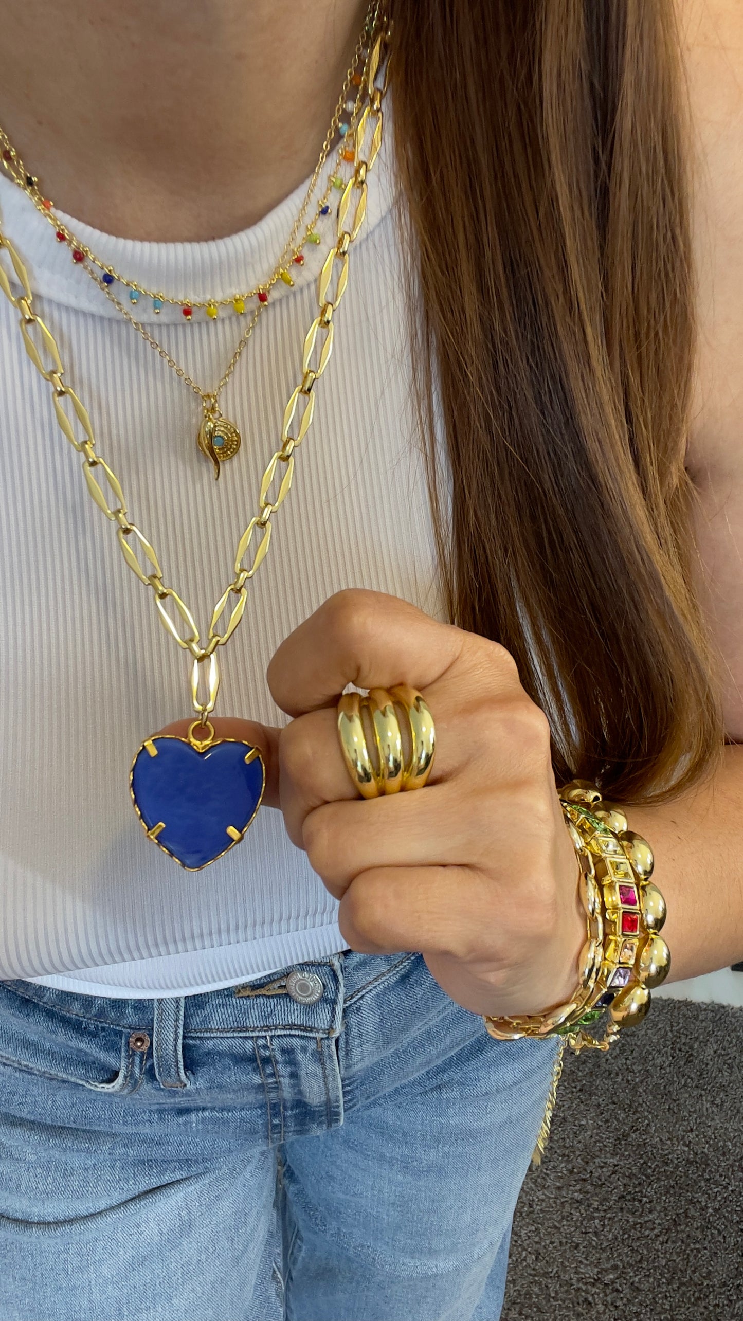 Glass Heart Necklace
