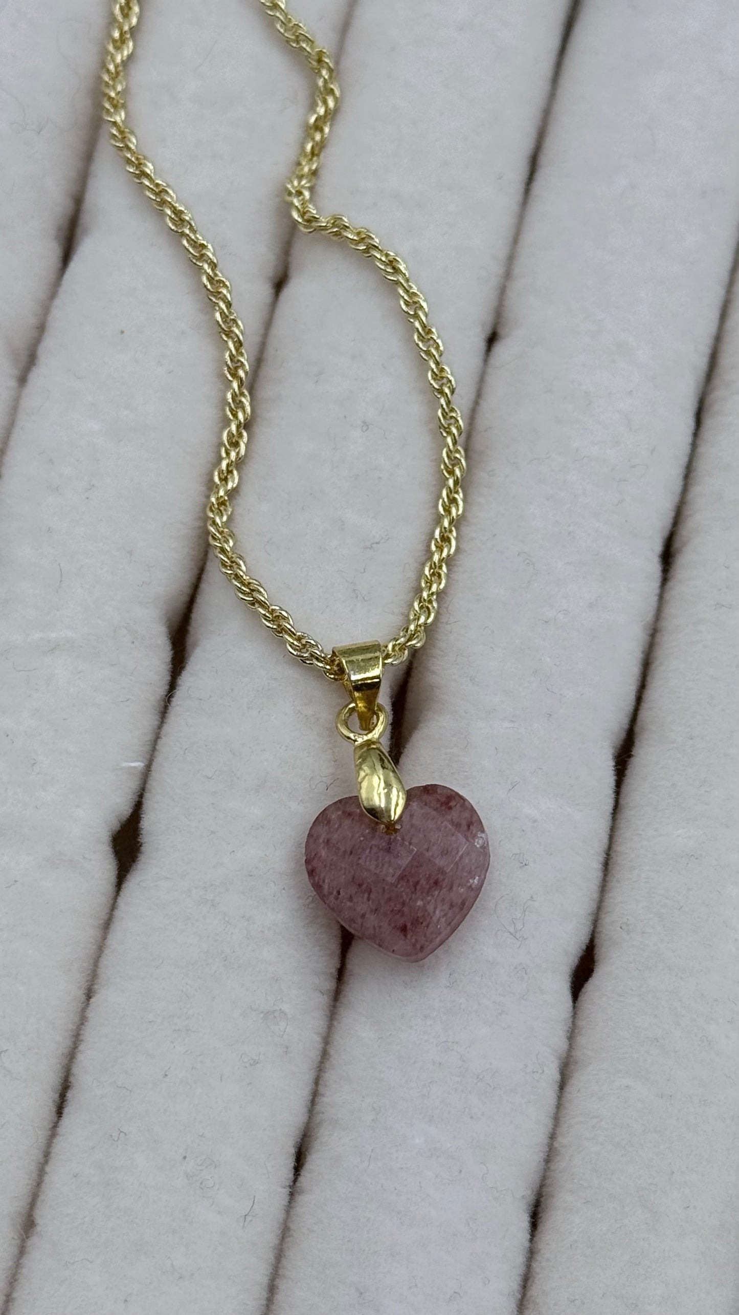 Gemstone Heart Necklace