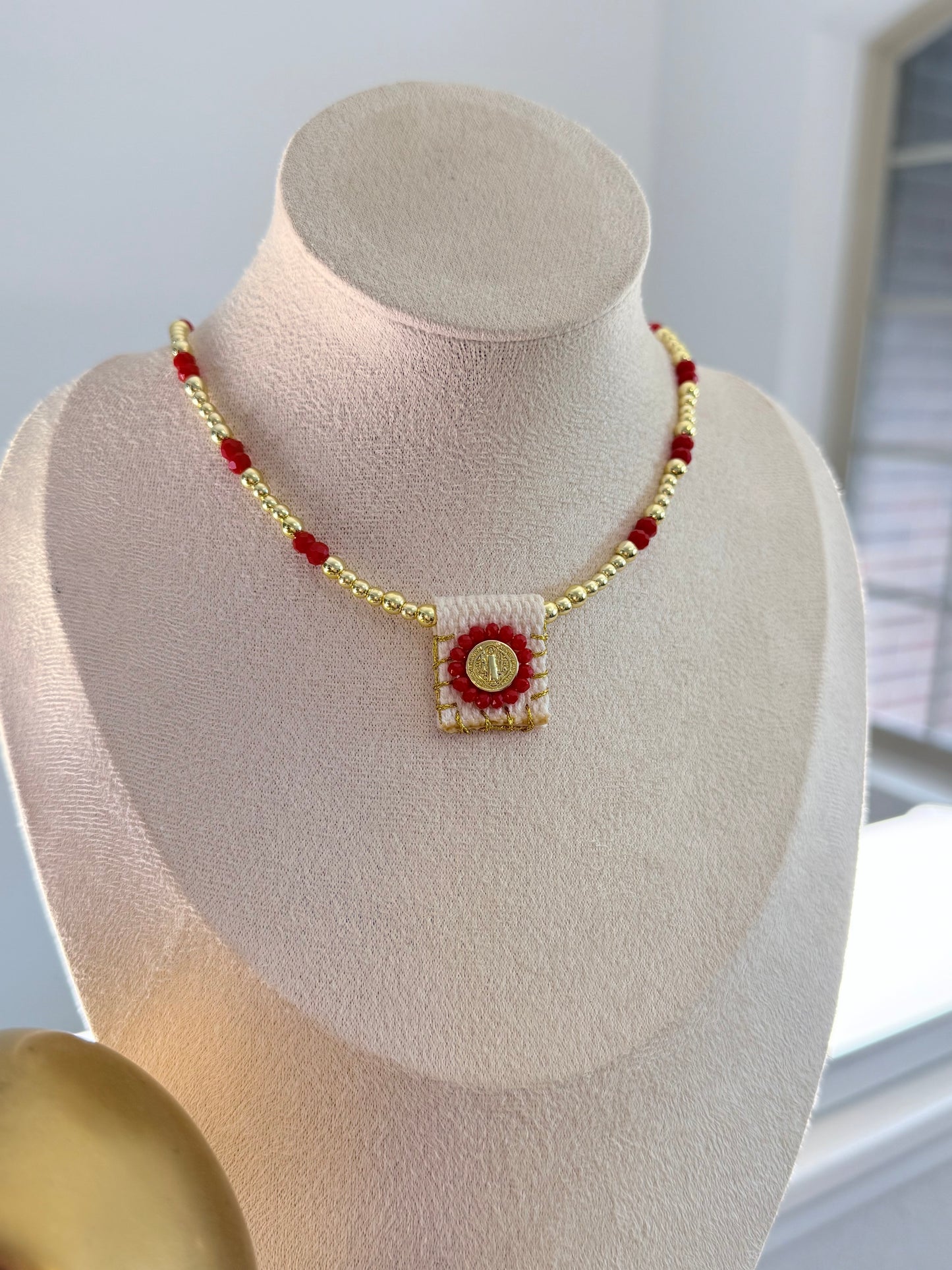 Golden Red Choker