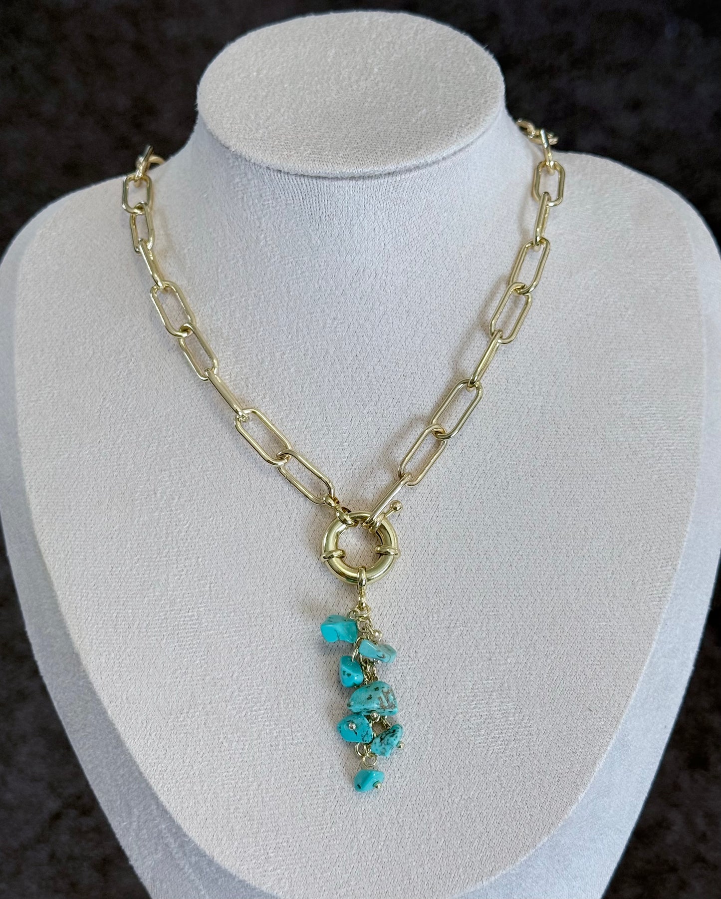 Turquoise Drop Necklace