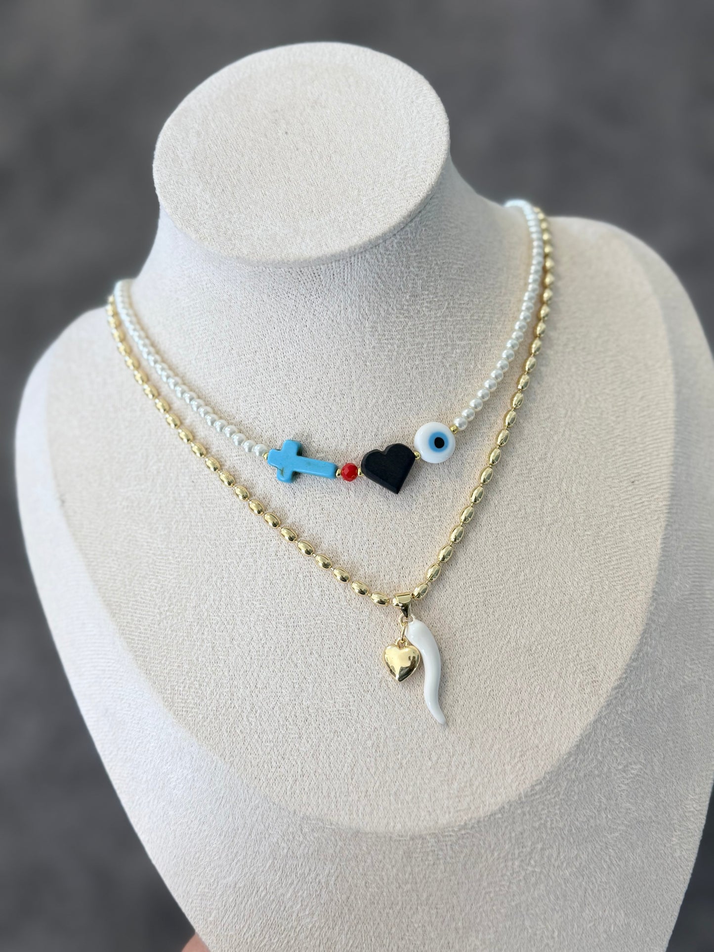 Azabache Heart Necklace
