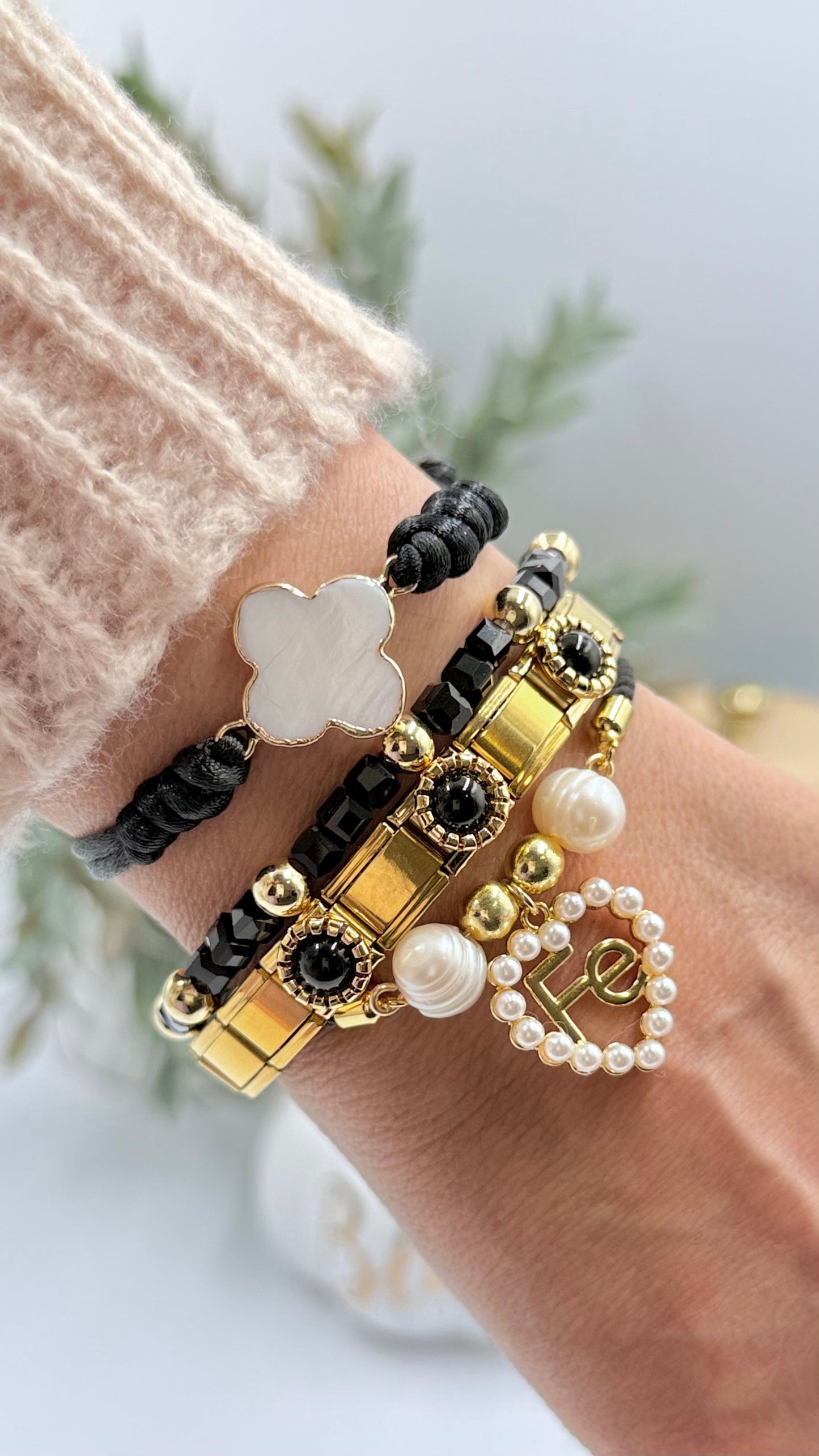 Gold & Black Bracelet