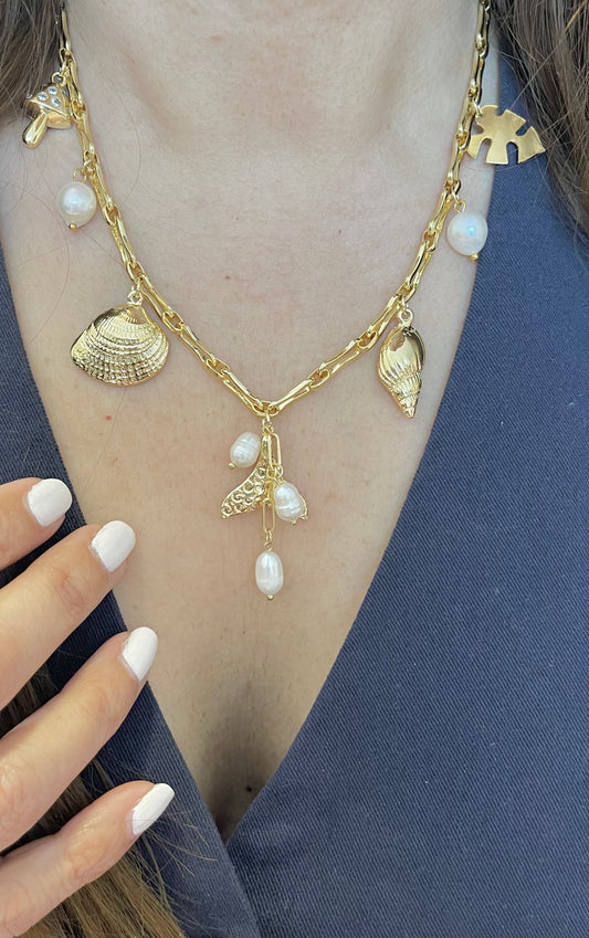 Marine multi-charms Necklace