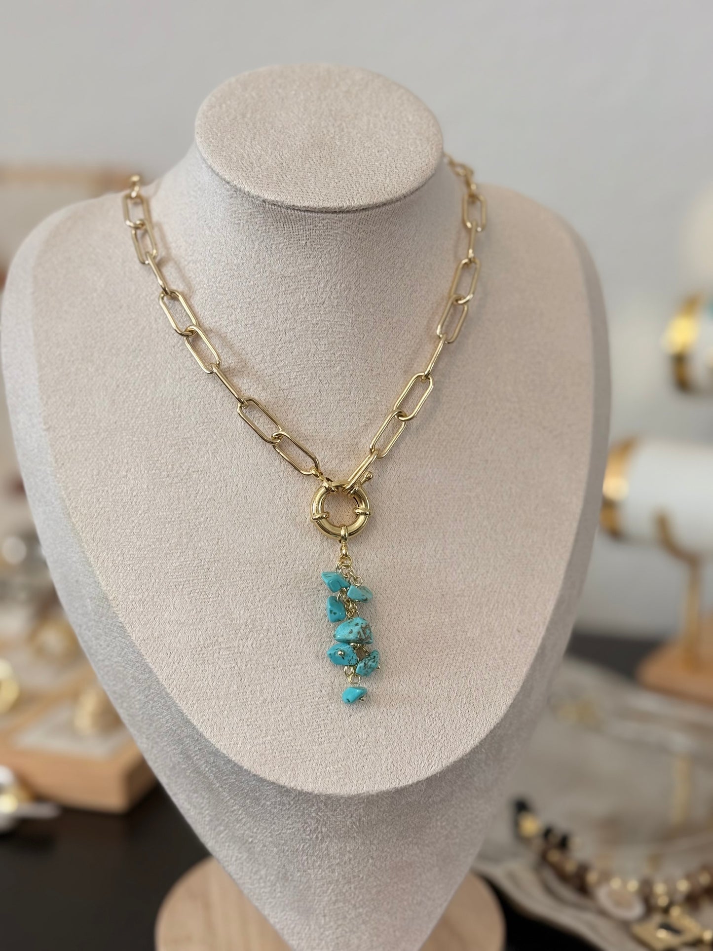 Turquoise Drop Necklace