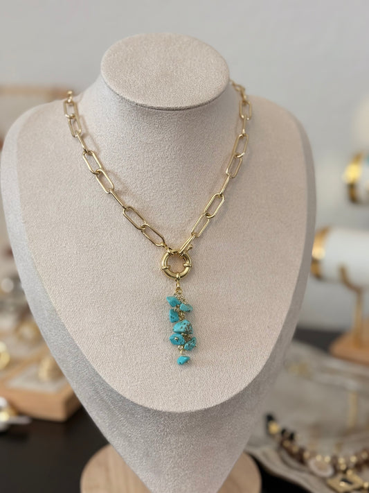 Turquoise Drop Necklace