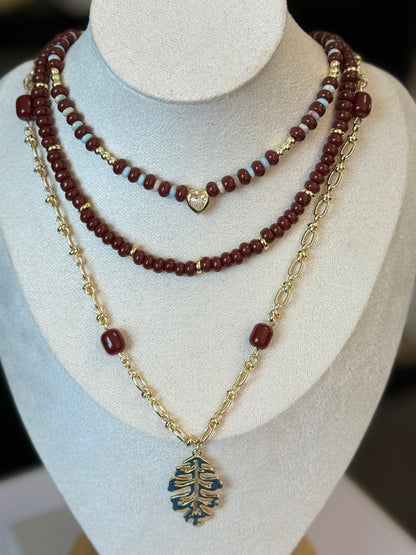 Brown Touch Necklace