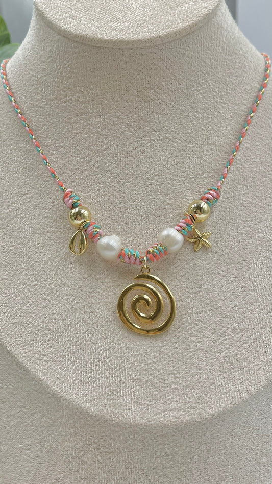 Summer vibes Cord Necklace