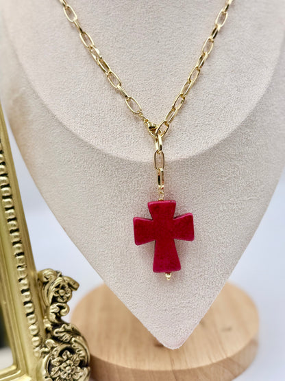 Red Cross Necklace