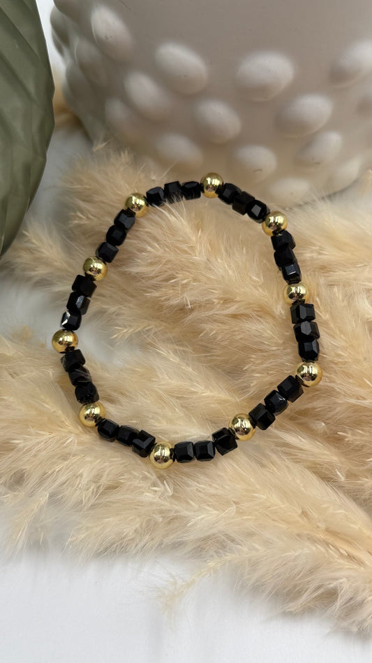 Gold & Black Bracelet
