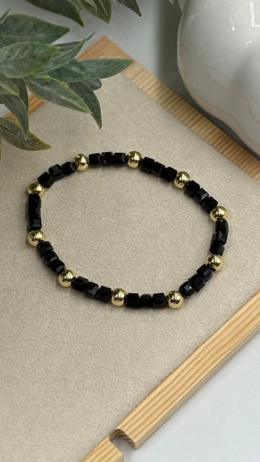 Gold & Black Bracelet