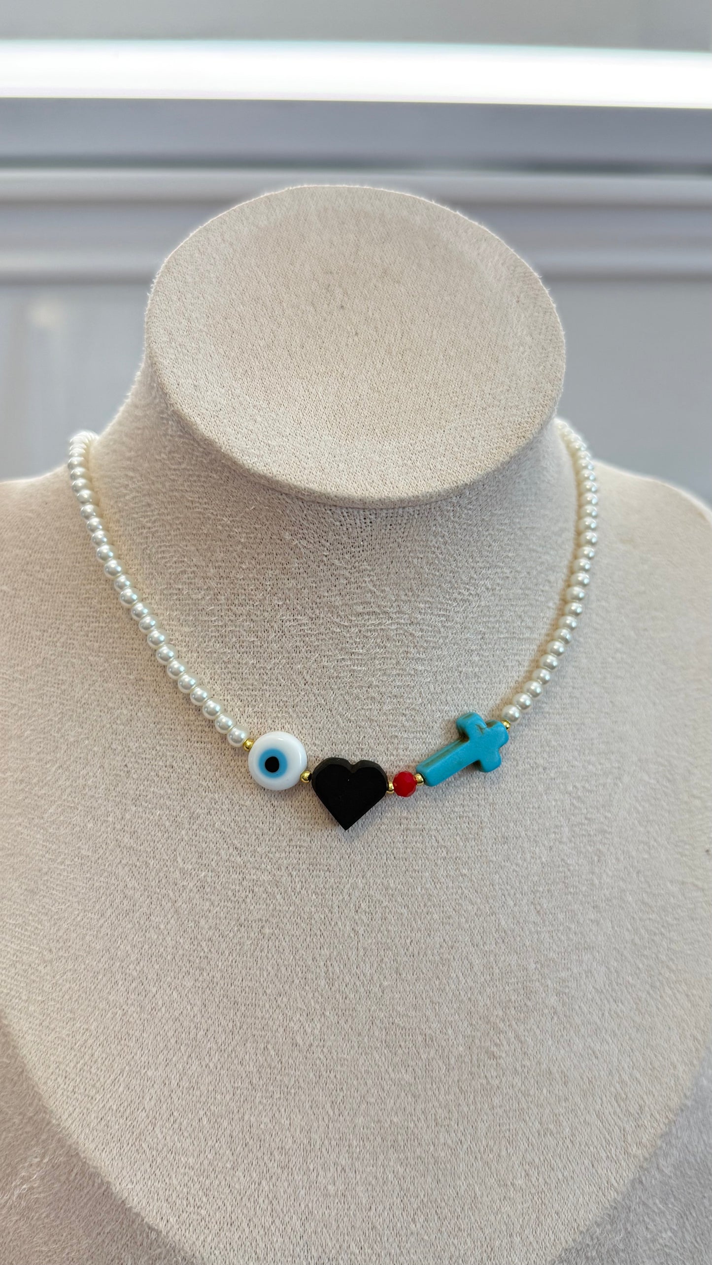 Azabache Heart Necklace