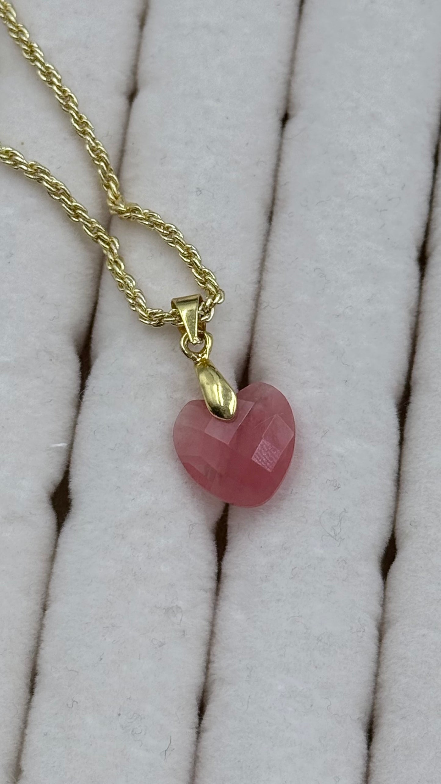 Gemstone Heart Necklace