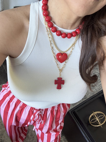 Red Heart Necklace