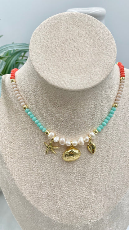 Marine three Charm Choker