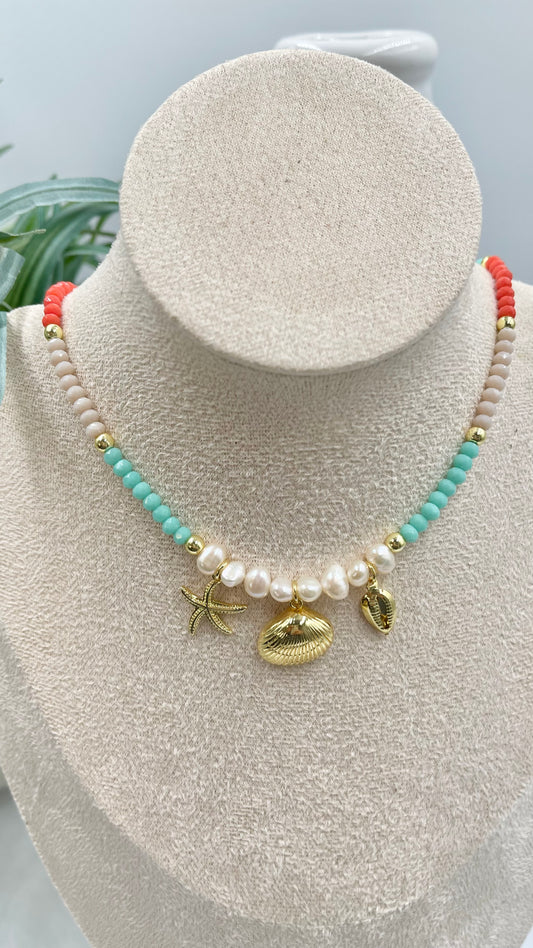 Marine three Charm Choker