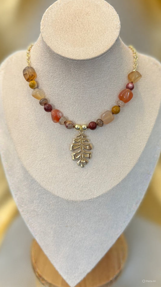 Falling Leaf Choker Necklace