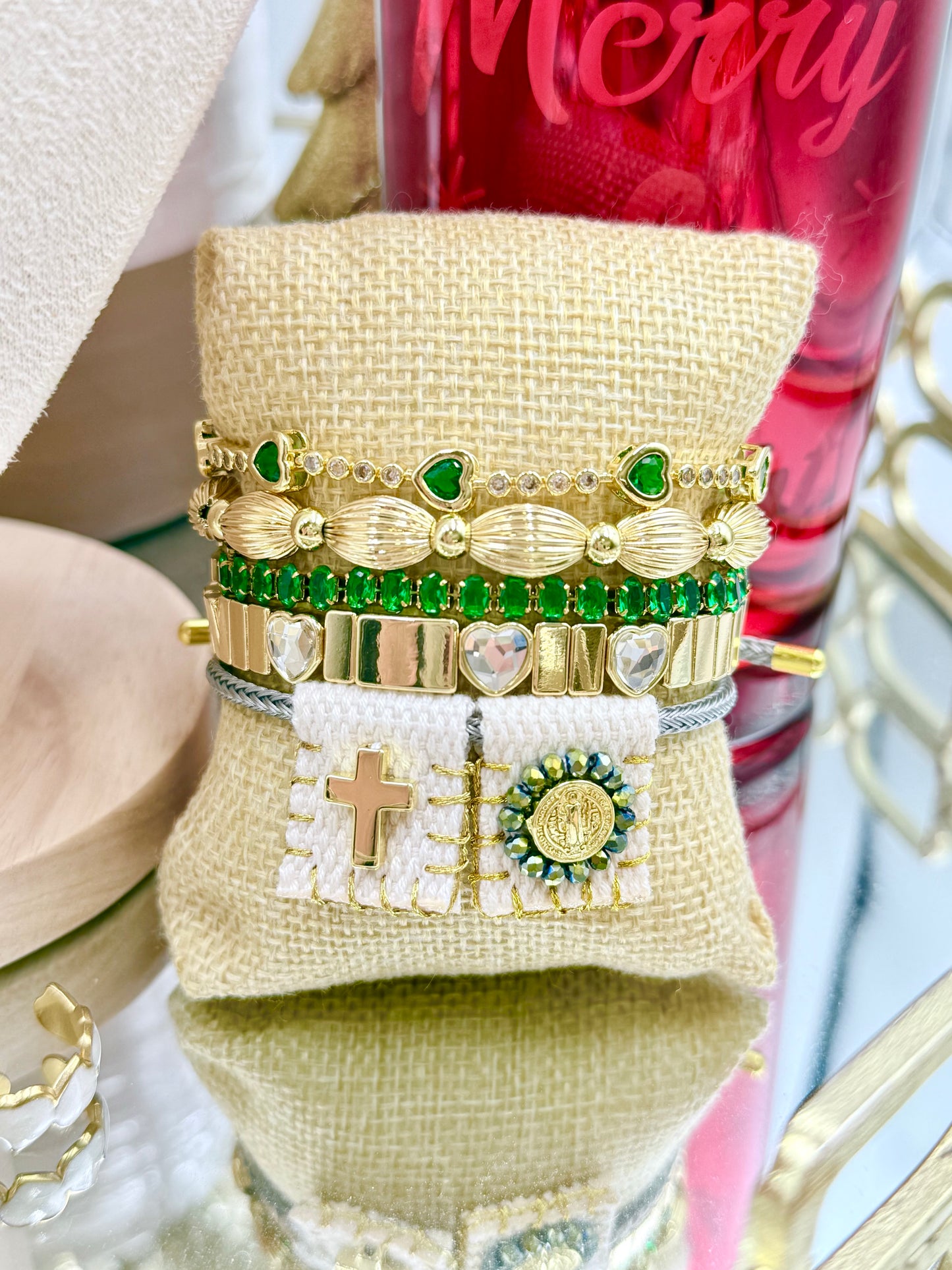 Sparkling Green Bracelet
