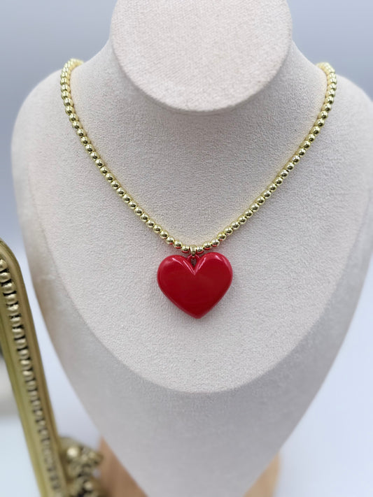 Red Heart Necklace
