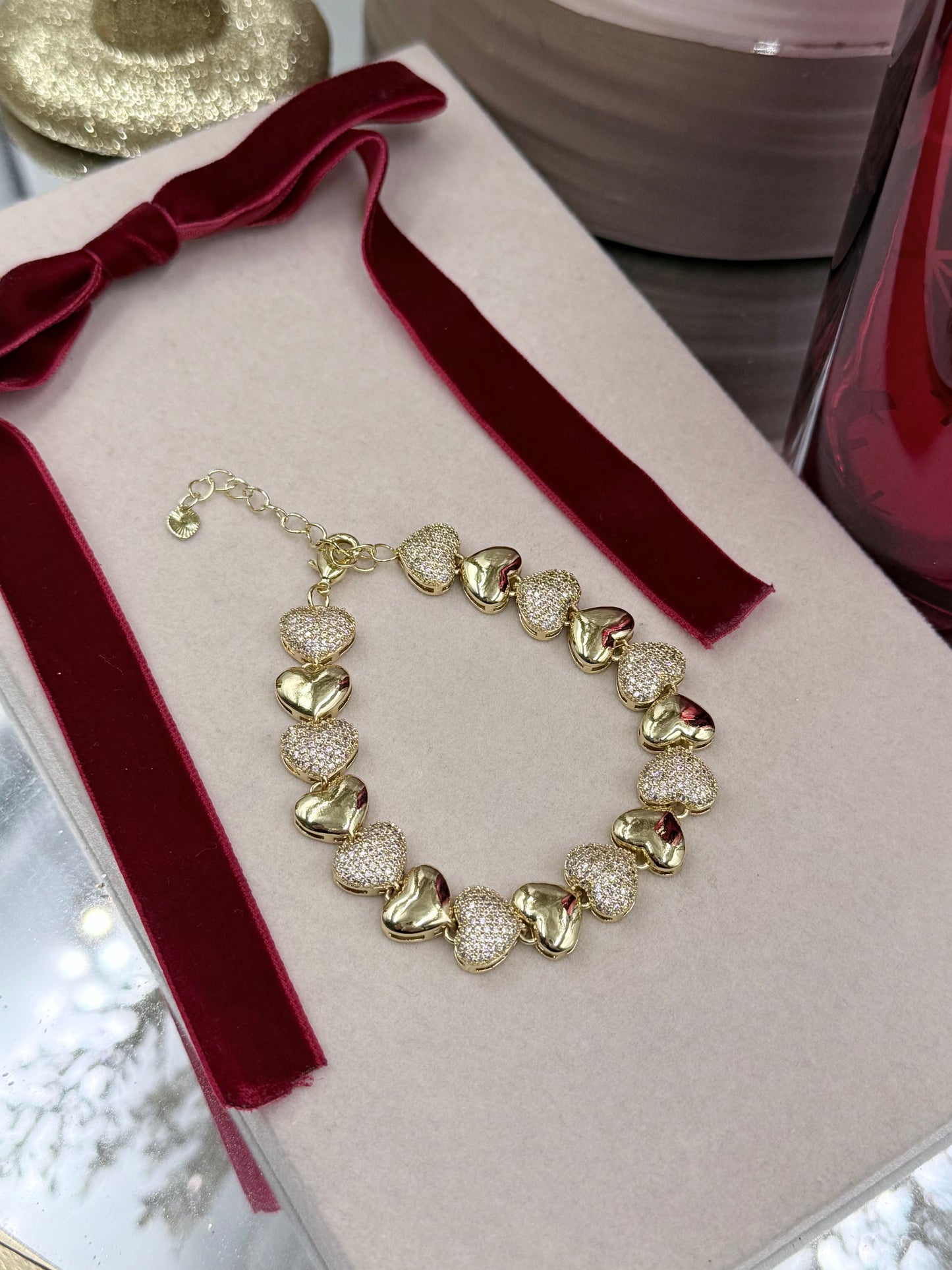 Sparkle Heart Bracelet