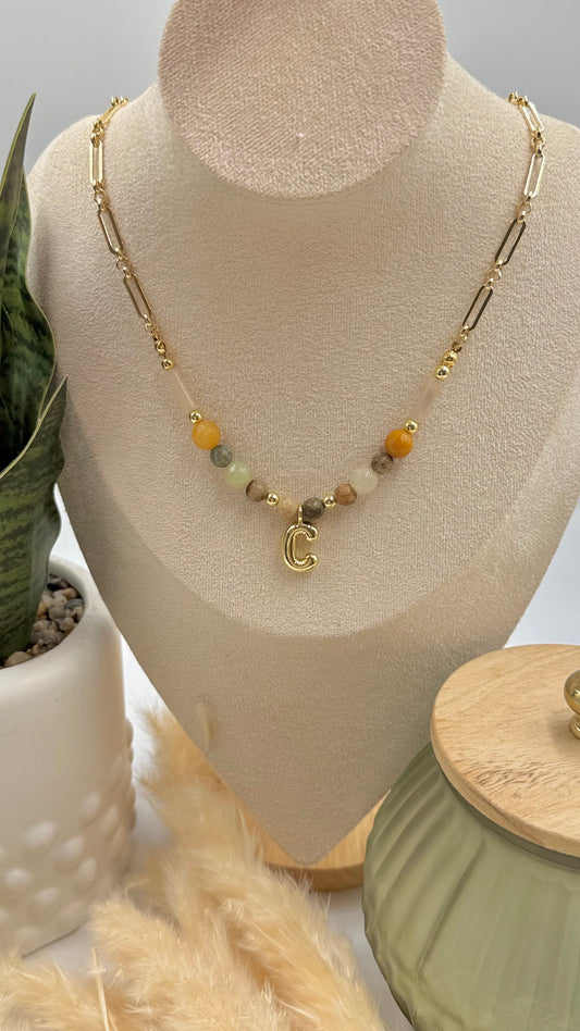 Autumn Initial Necklace