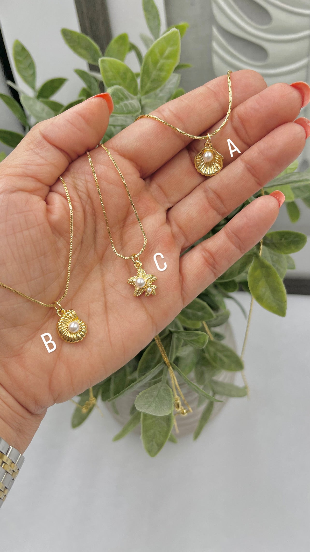 Small Marine Charm Necklace