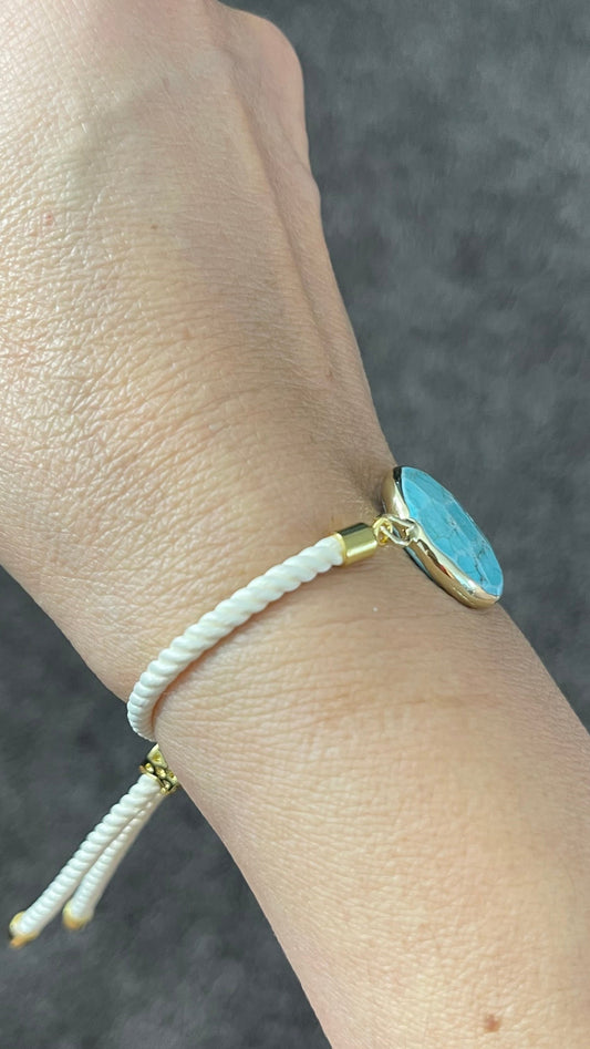Turquoise Cord Bracelet