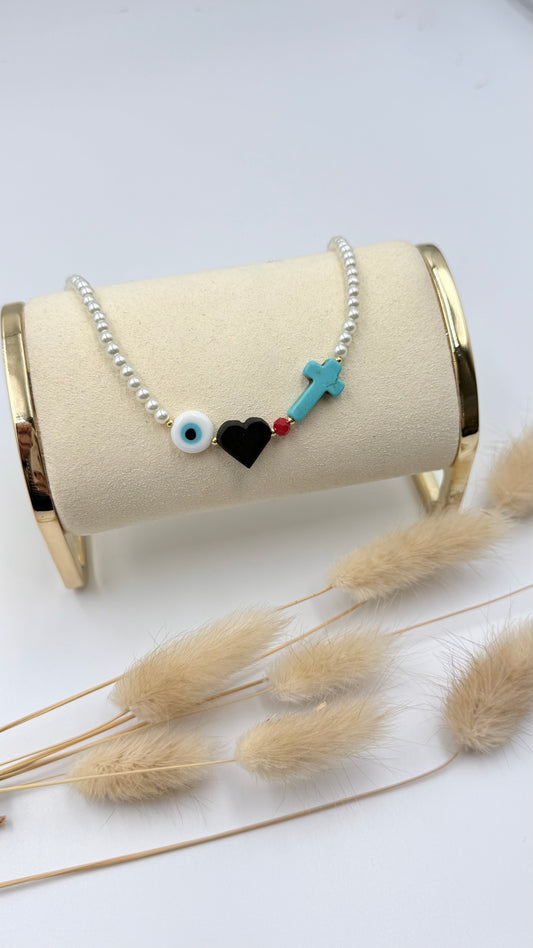 Azabache Heart Necklace