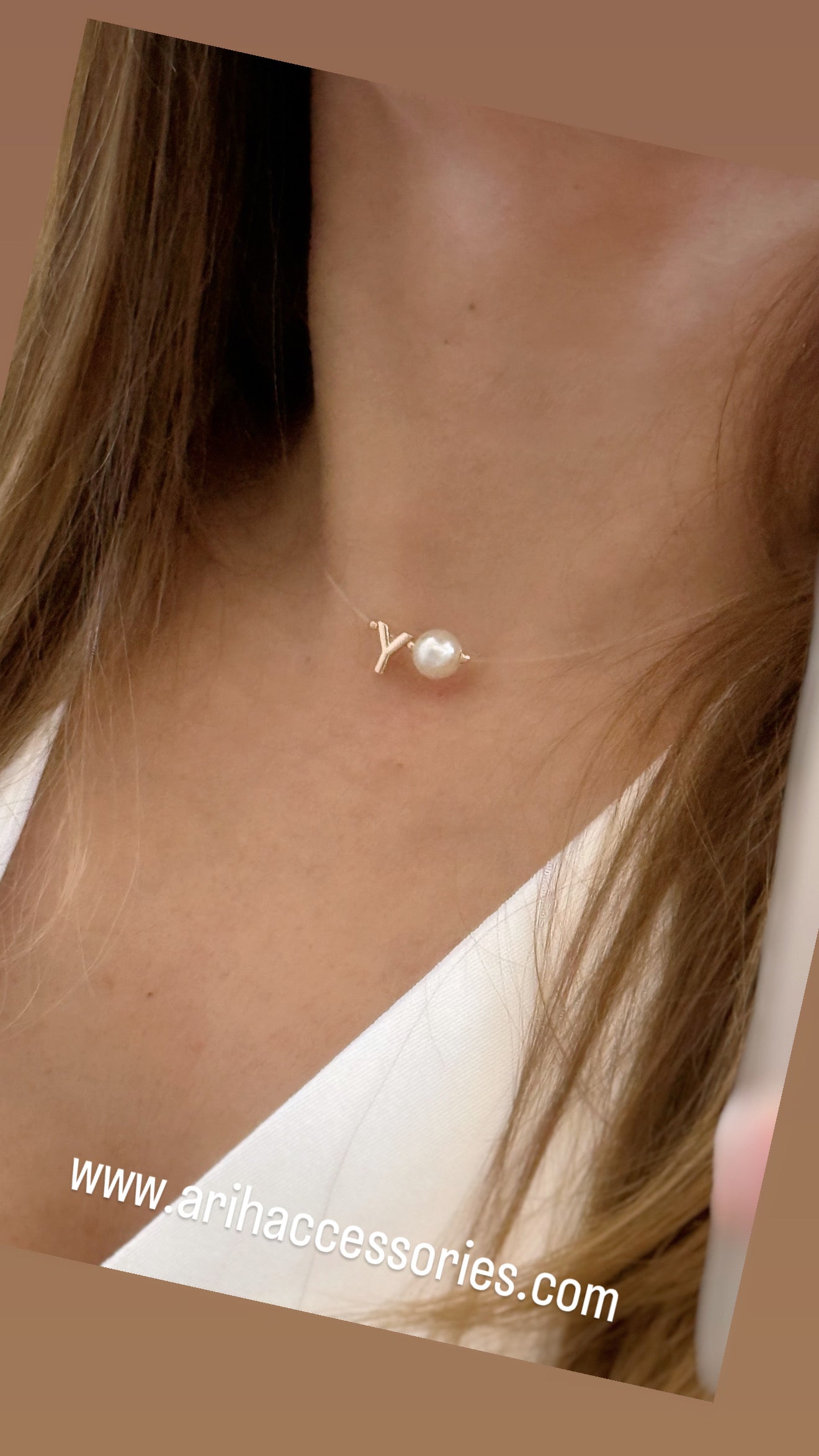 My Golden Letter Choker