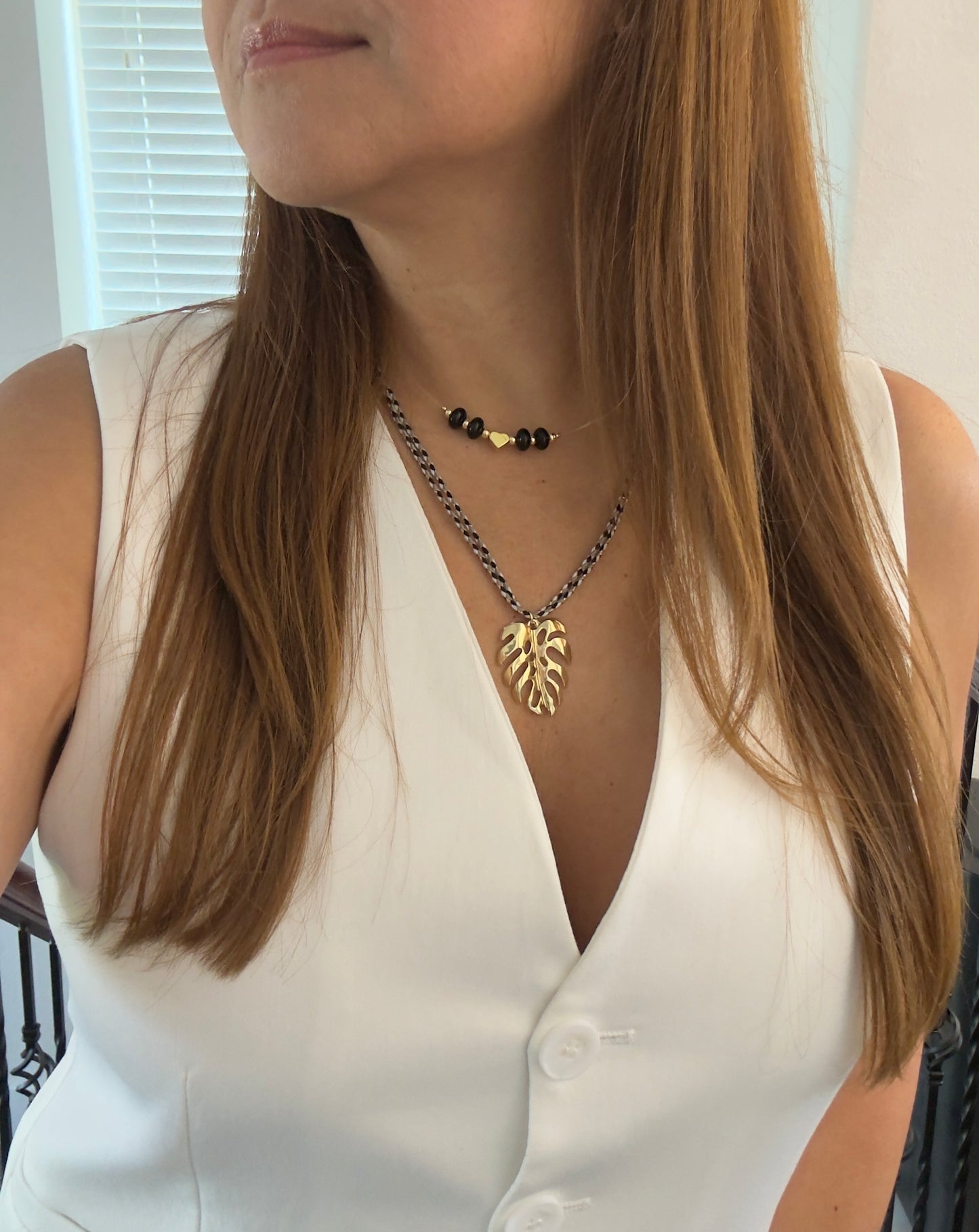 Golden Black Invisible Choker