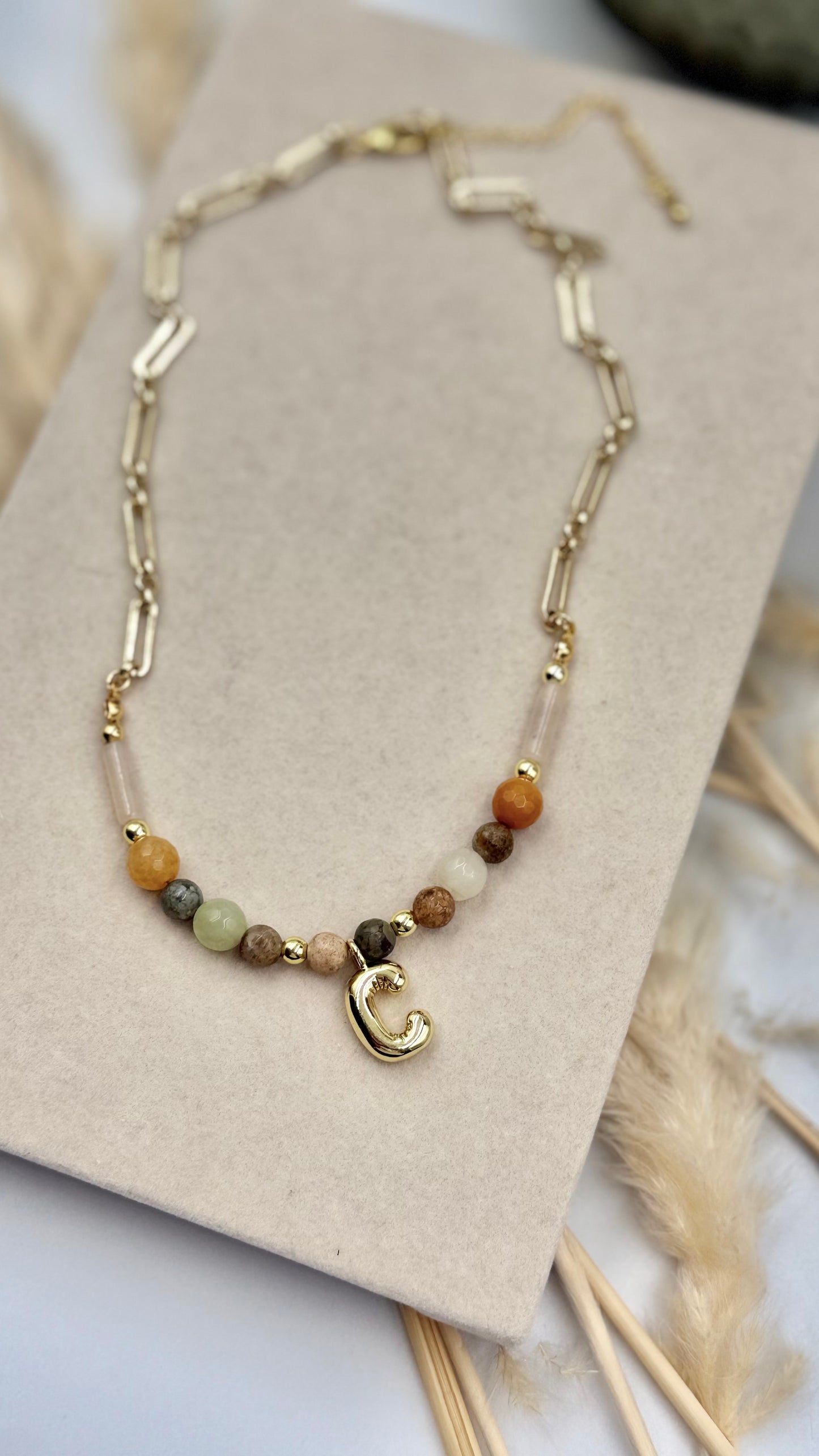 Autumn Initial Necklace