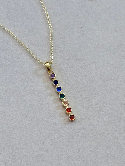 Rainbow Zircon Necklace