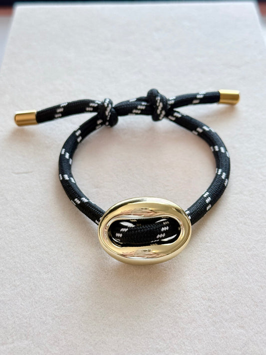 Chunky Coffee Bean  Bracelet