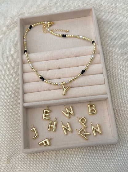 Golden Black Choker