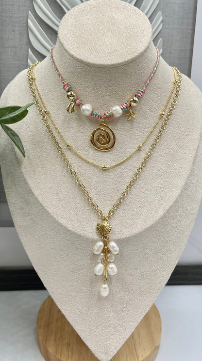 Summer vibes Cord Necklace