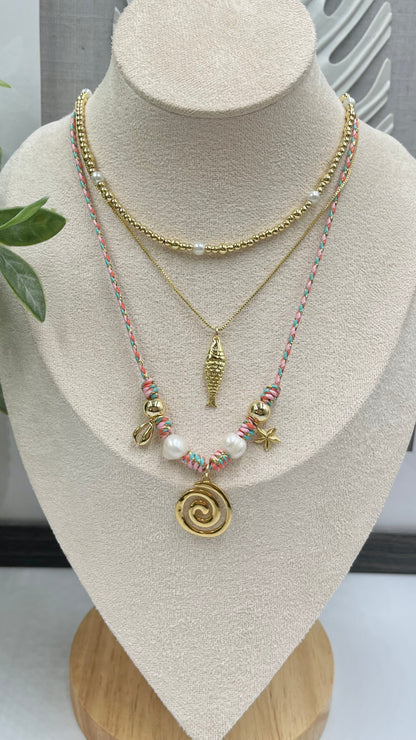 Summer vibes Cord Necklace