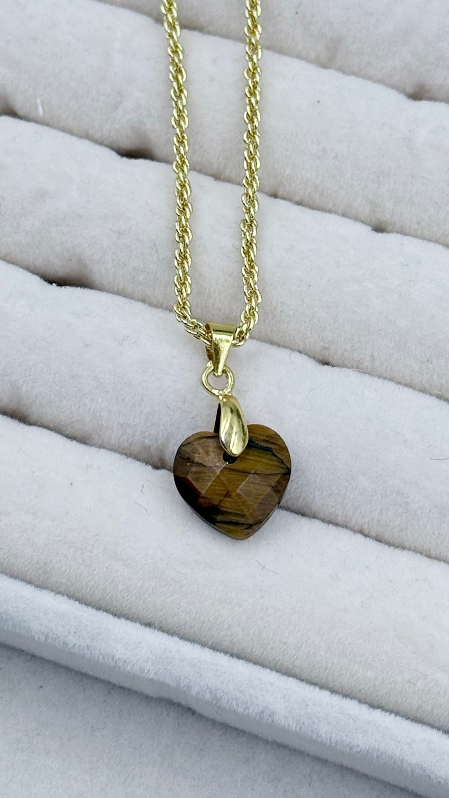 Gemstone Heart Necklace