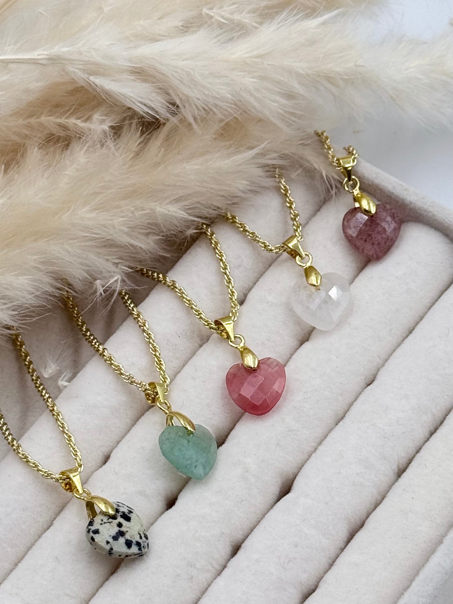 Gemstone Heart Necklace