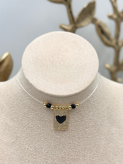 Glow Heart Invisible Choker